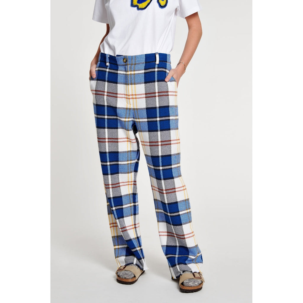 Pantalon Check Raw Edge