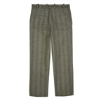 Pantalon Floral Embroidered Herringbone
