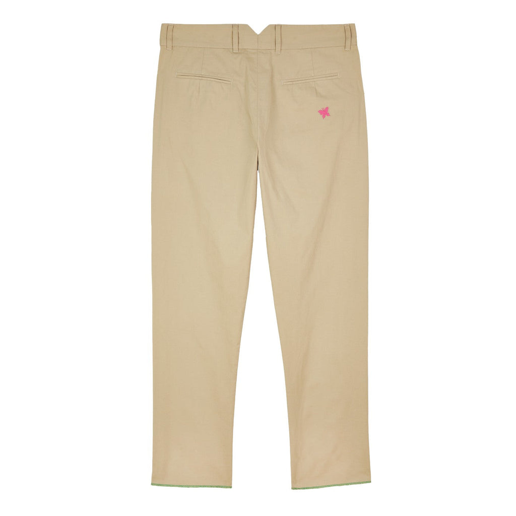 Pantalon Lucky Charm-Embroidered Cotton Chinos
