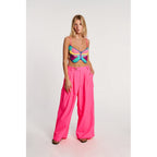 Pantalon Wide Leg Pleated Front