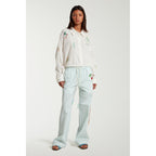 Pantalon Pyjama Style With Vegetable Embroidery