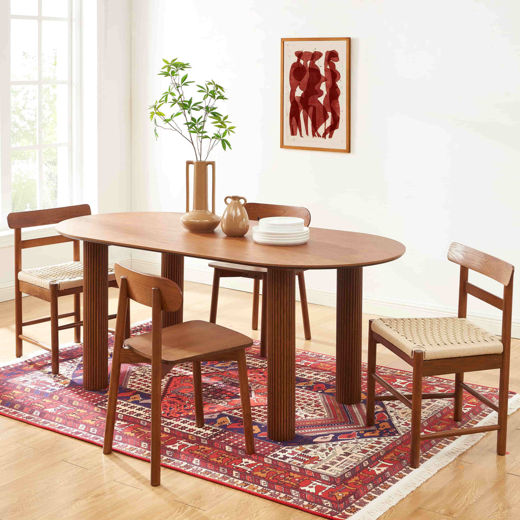 Penelope - Table - Placage Chêne - Noyer