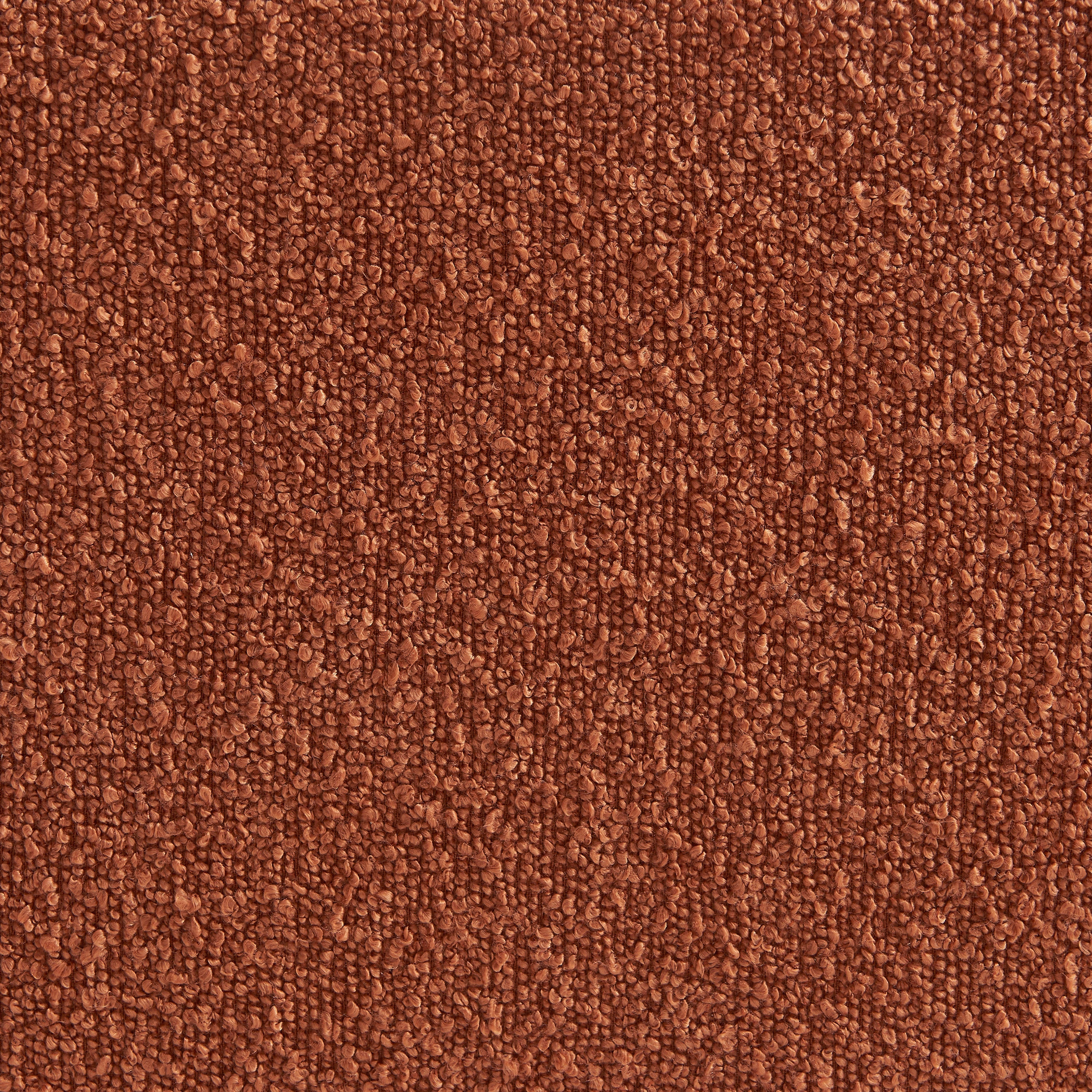 Lit Coffre Tsuki - Bouclette Terracotta Cannage - Sommier Inclus