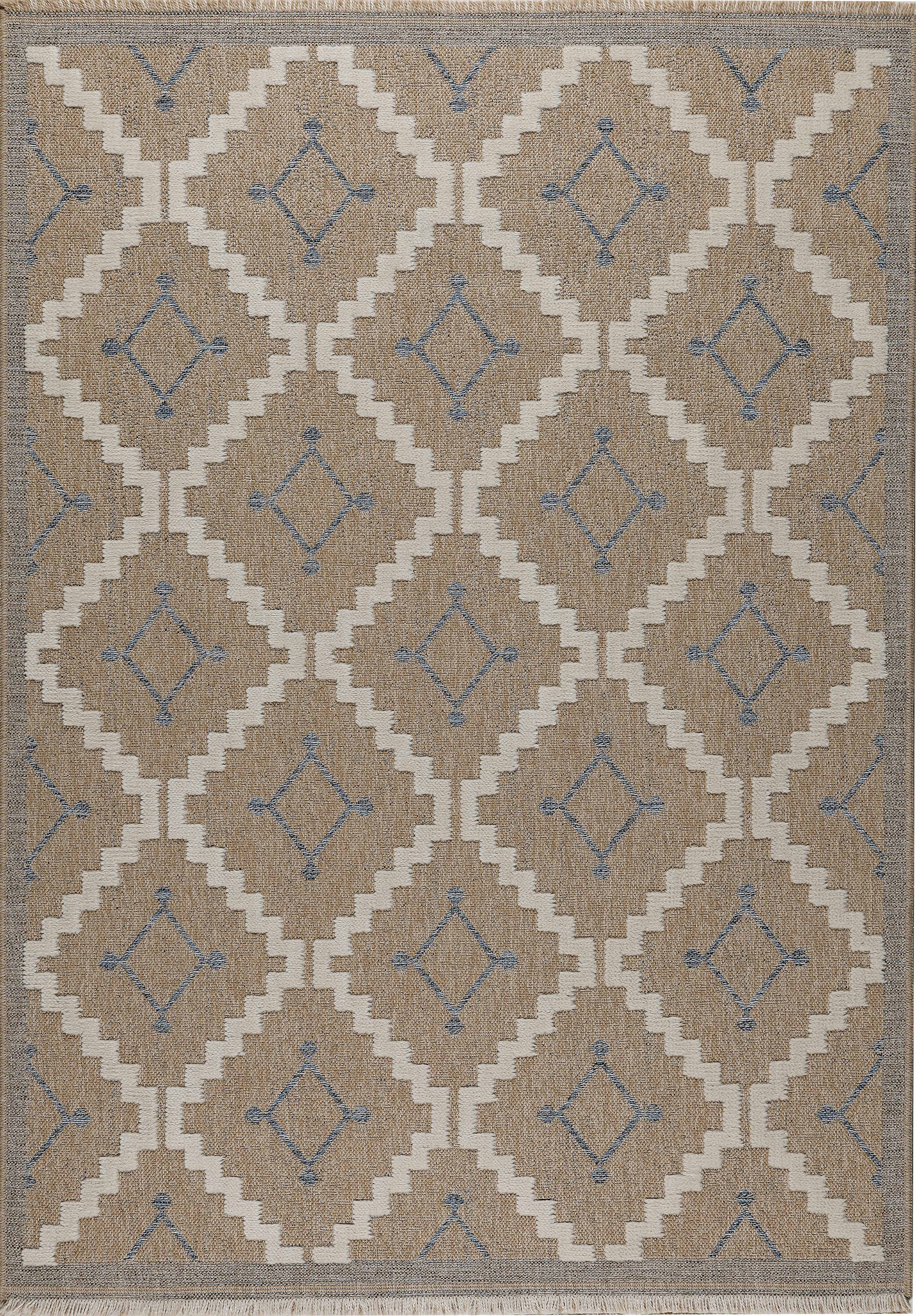 Tulum - Tapis D'Intérieur/Extérieur - Polypropylène - Bleu