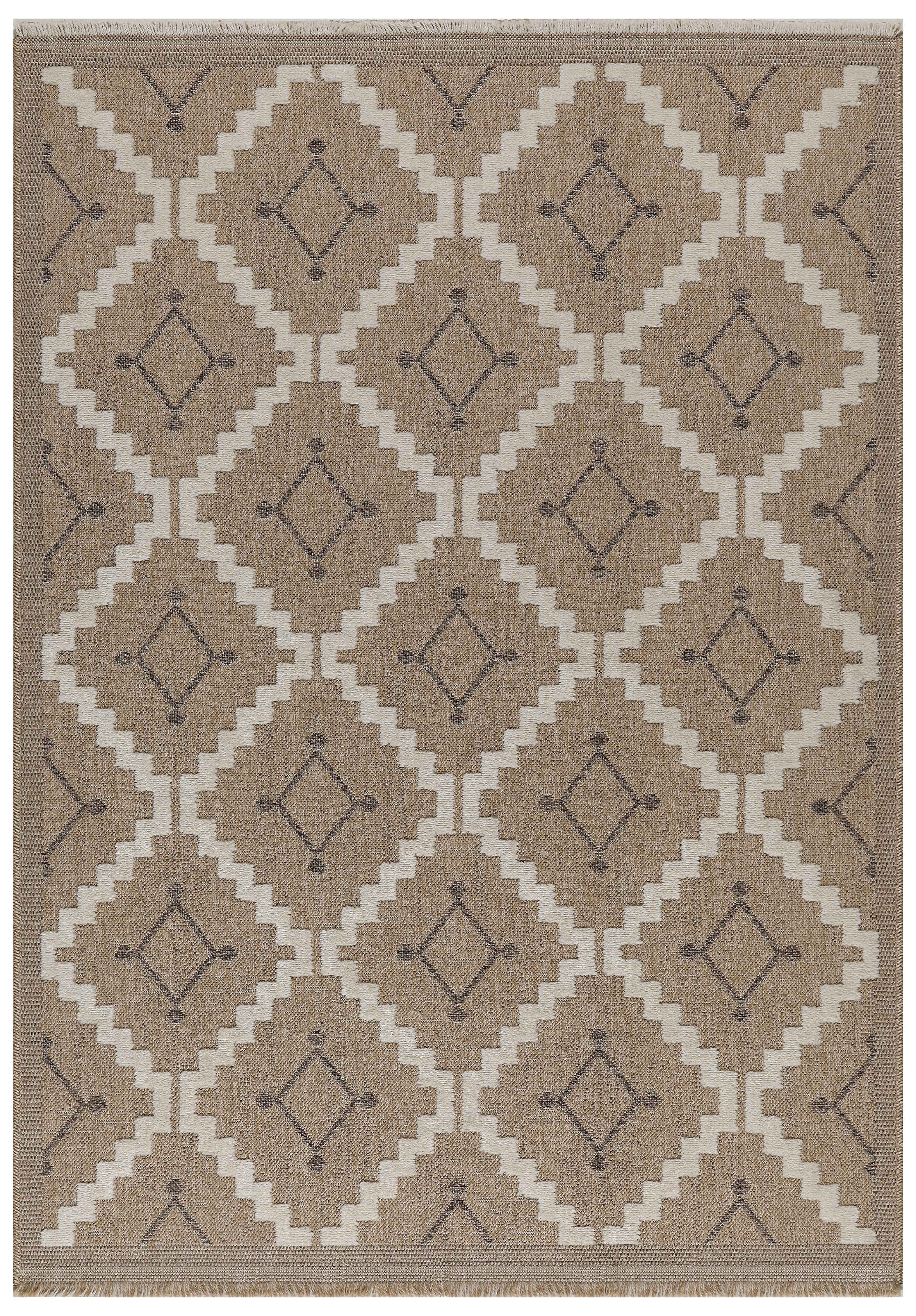 Tulum - Tapis D'Intérieur/Extérieur - Polypropylène - Marron