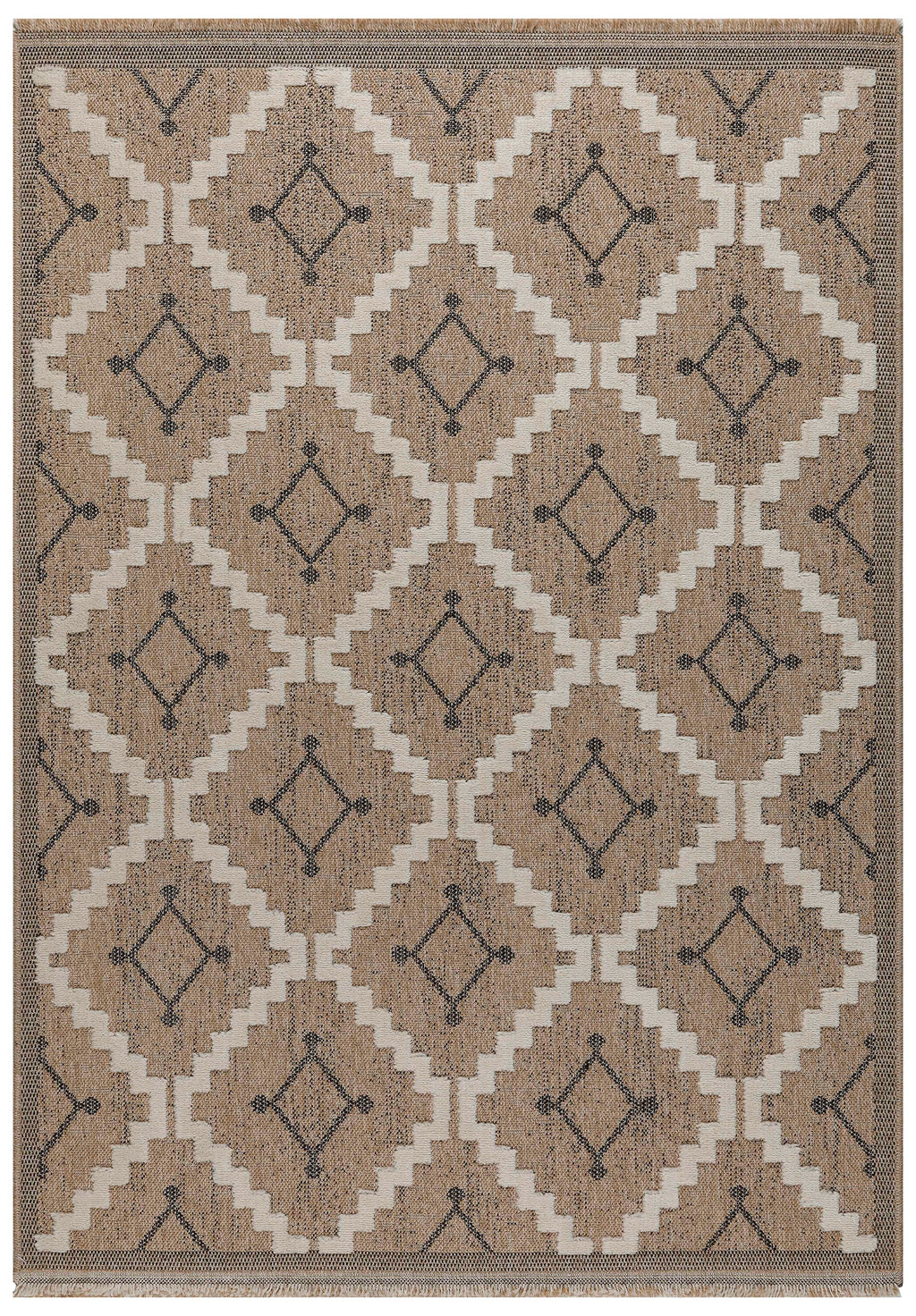Tulum - Tapis D'Intérieur/Extérieur - Polypropylène - Noir