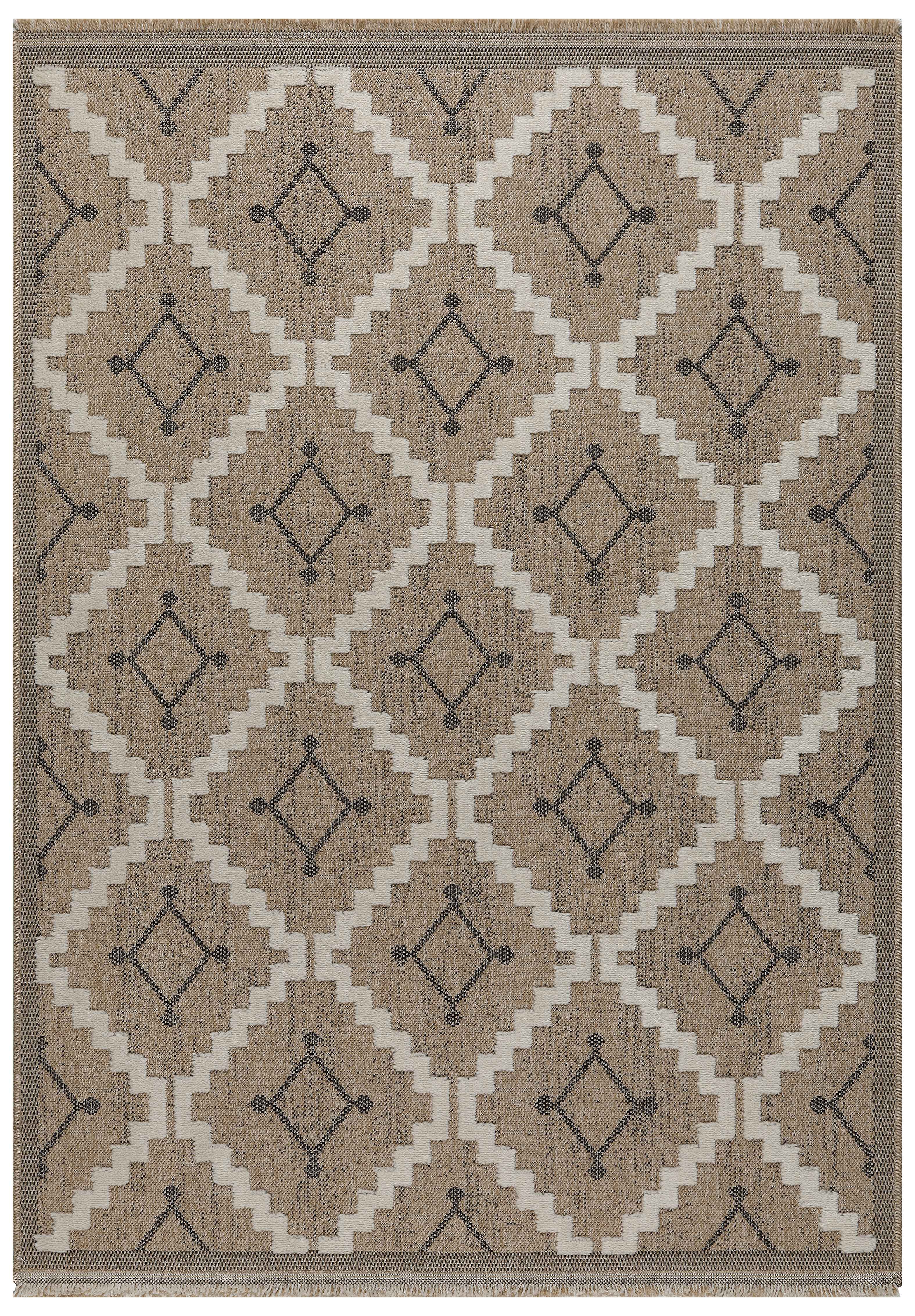 Tulum - Tapis D'Intérieur/Extérieur - Polypropylène - Noir