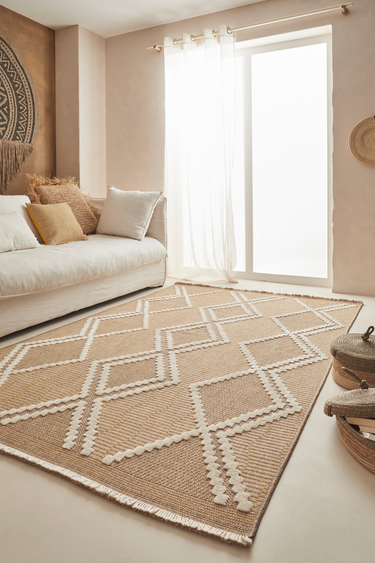 Tulum - Tapis D'Intérieur/Extérieur - Polypropylène - Jaune
