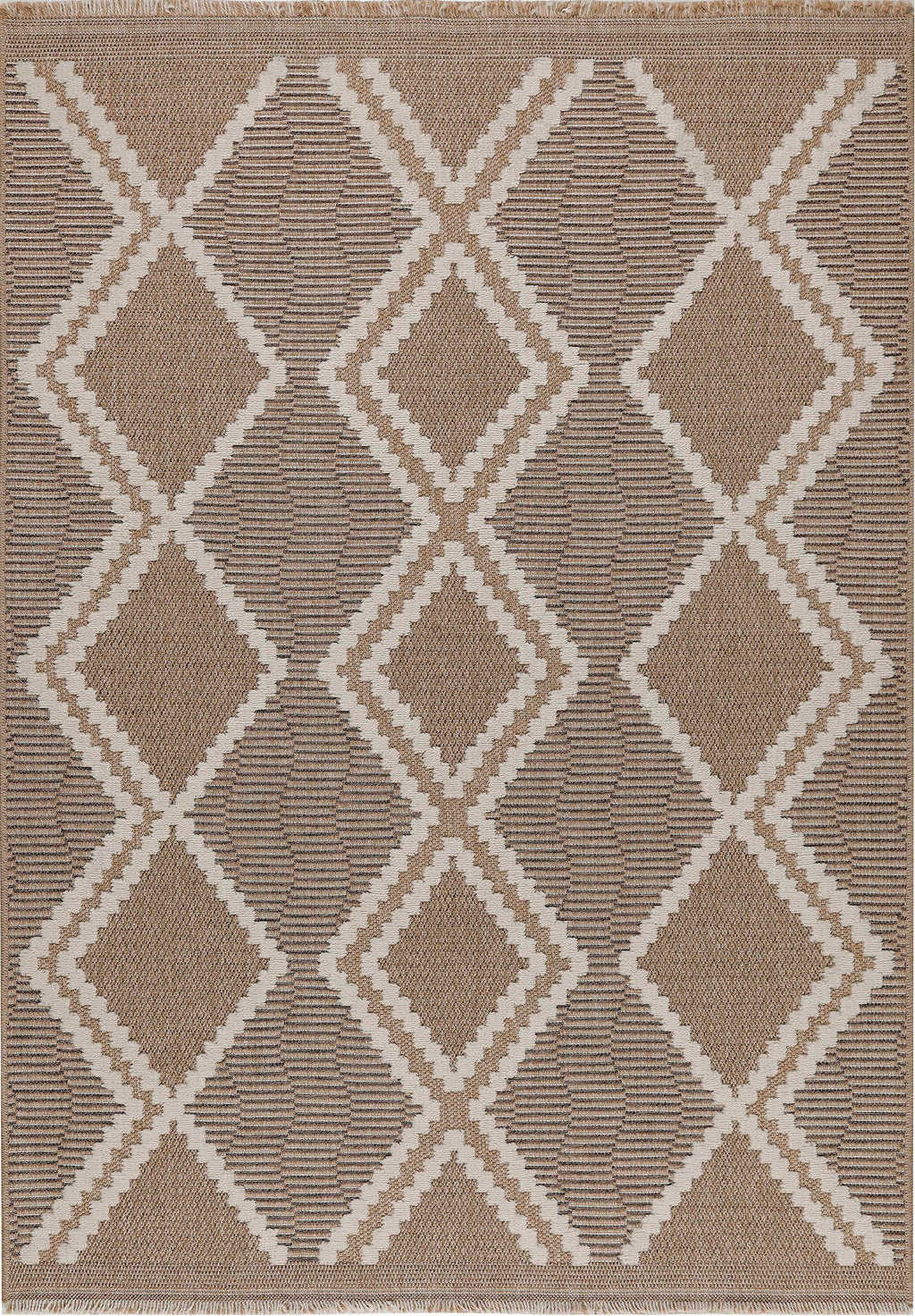 Tulum - Tapis D'Intérieur/Extérieur - Polypropylène - Marron