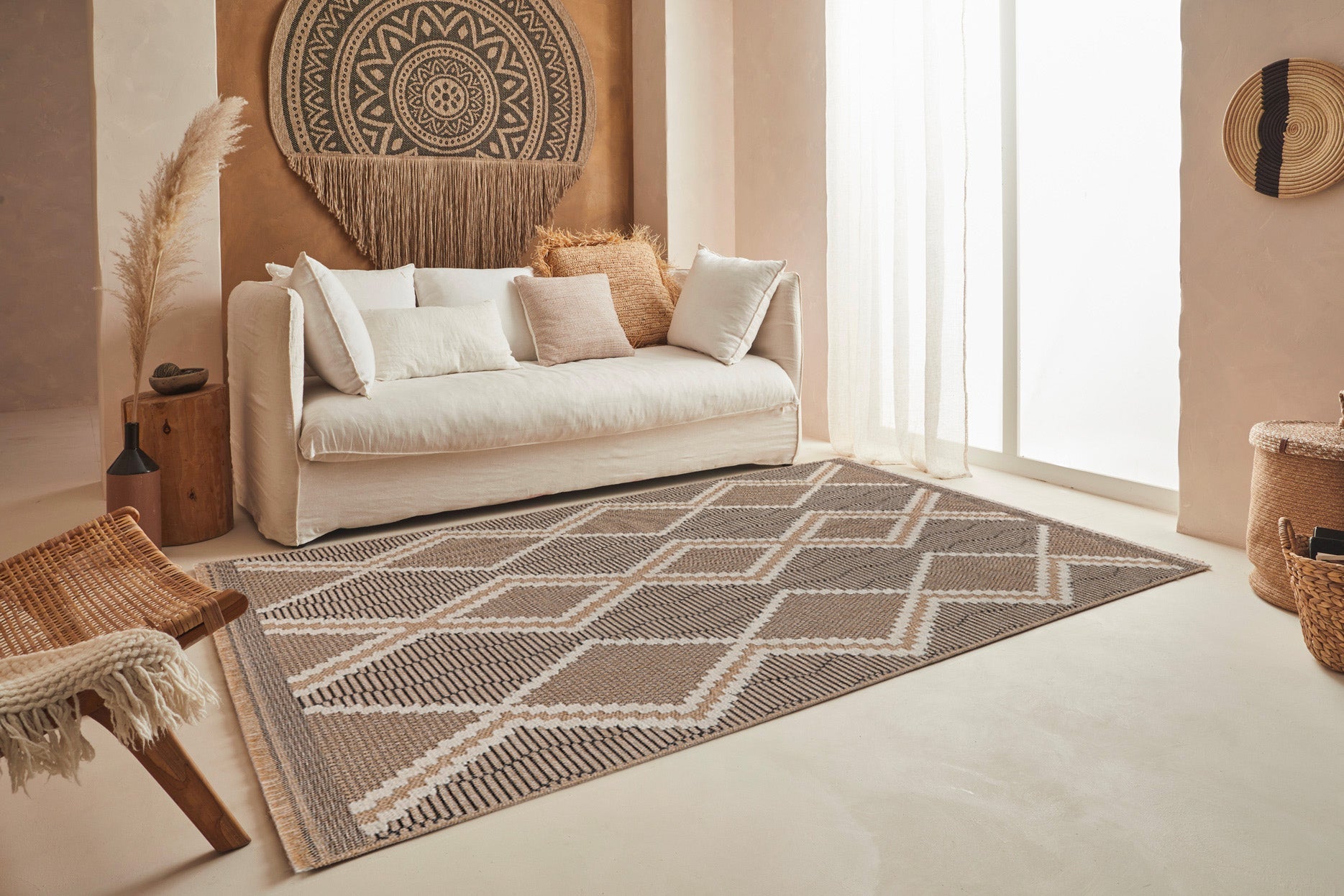 Tulum - Tapis D'Intérieur/Extérieur - Polypropylène - Noir