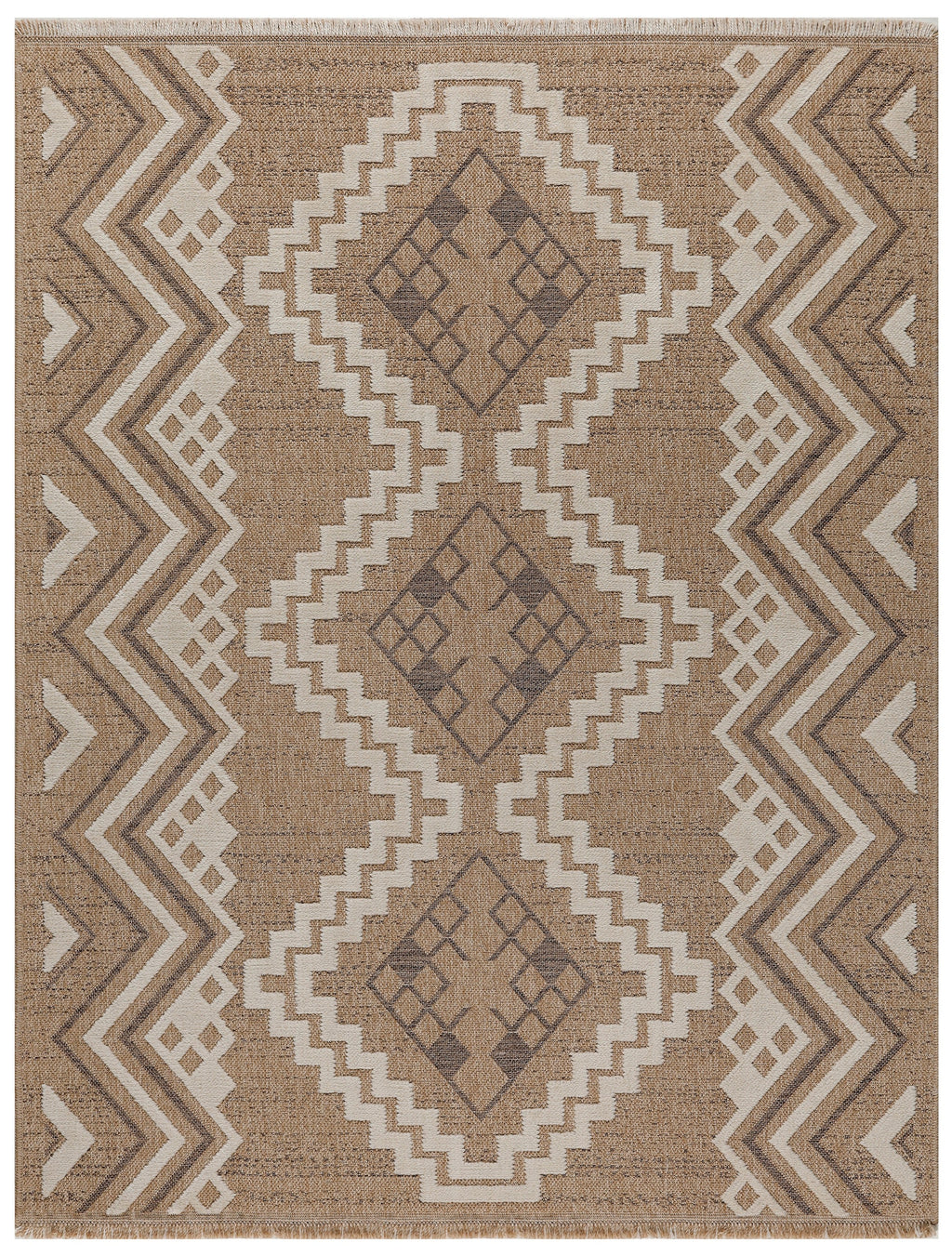 Tulum - Tapis D'Intérieur/Extérieur - Polypropylène - Marron