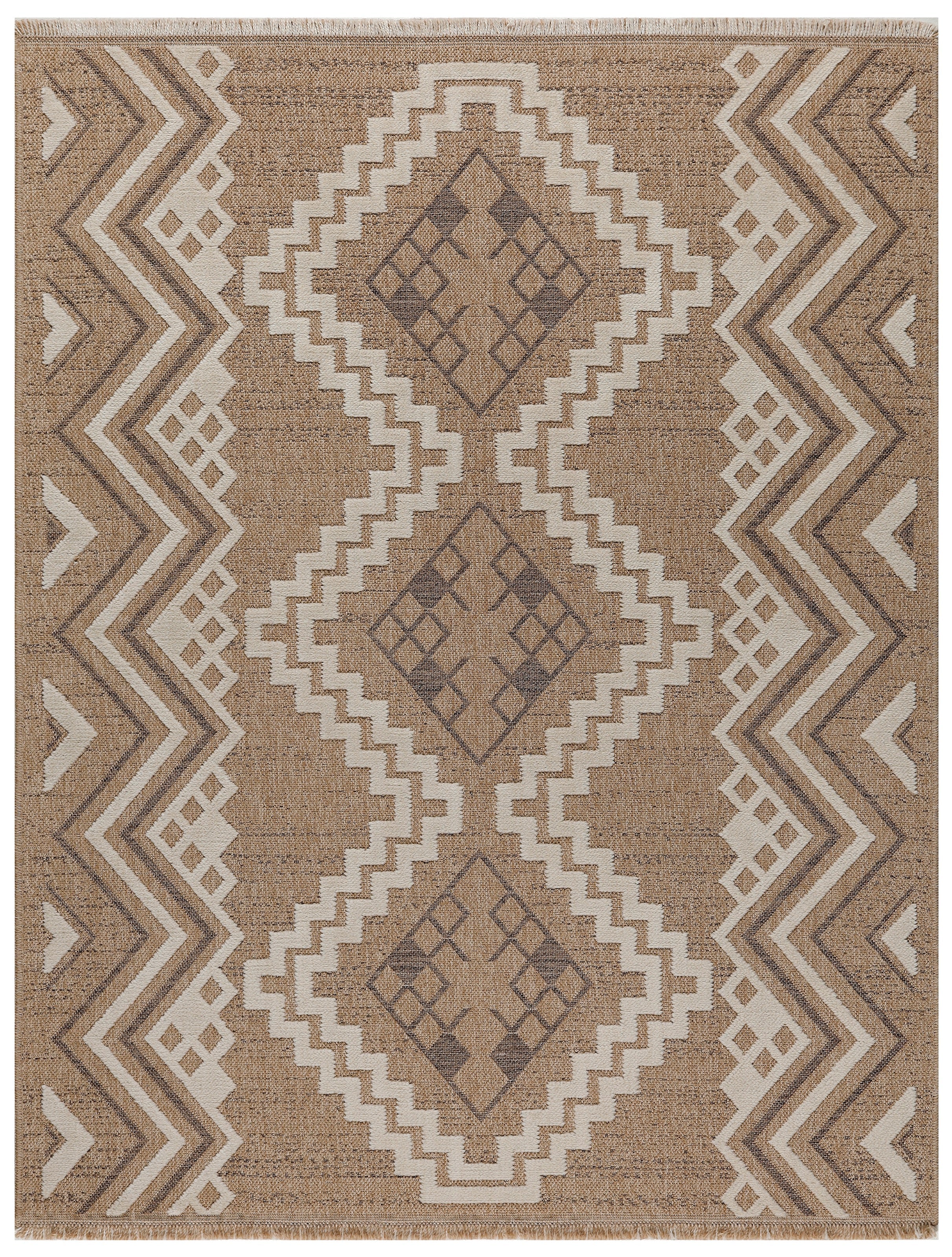 Tulum - Tapis D'Intérieur/Extérieur - Polypropylène - Marron