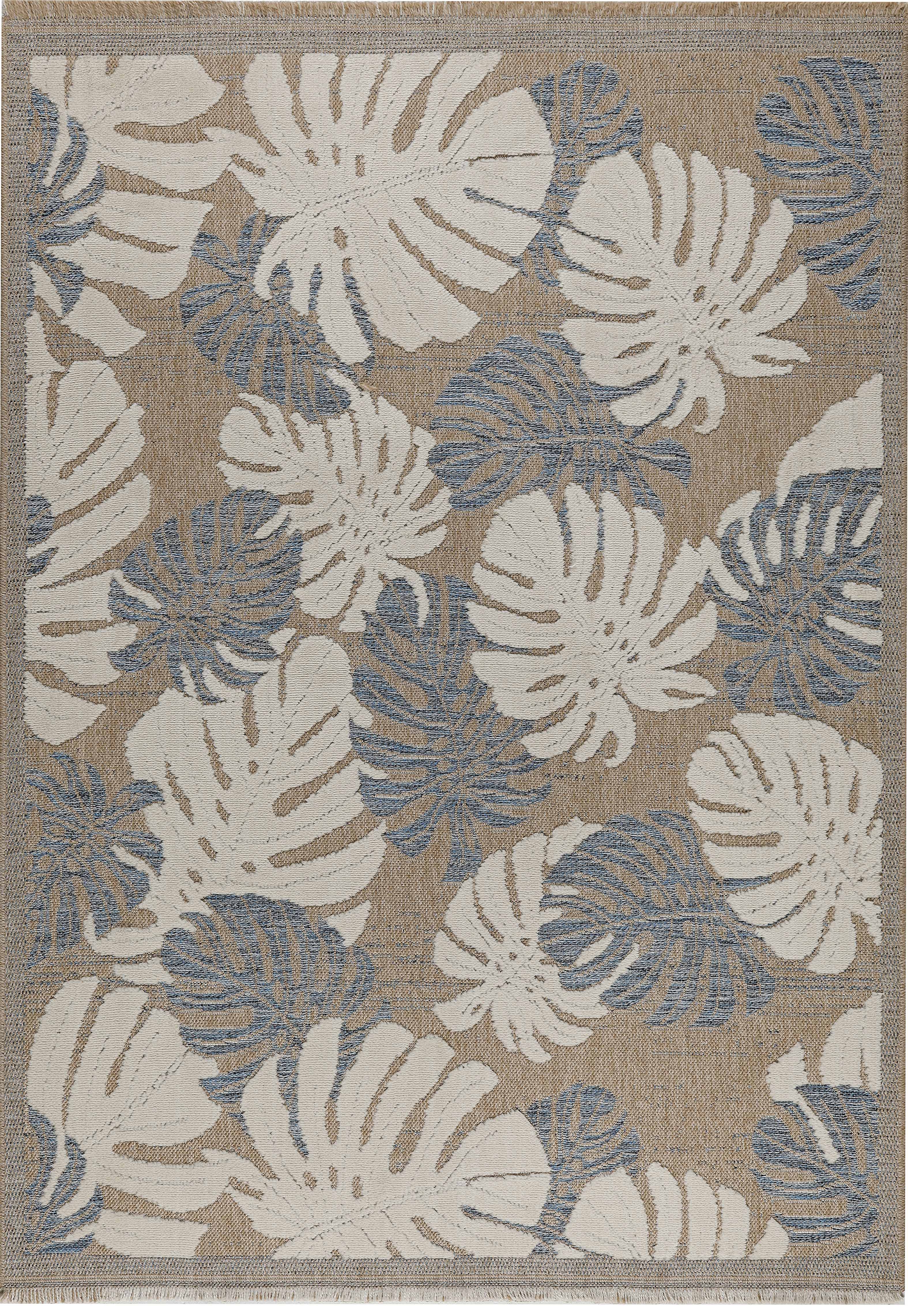 Tulum - Tapis D'Intérieur/Extérieur - Polypropylène - Bleu