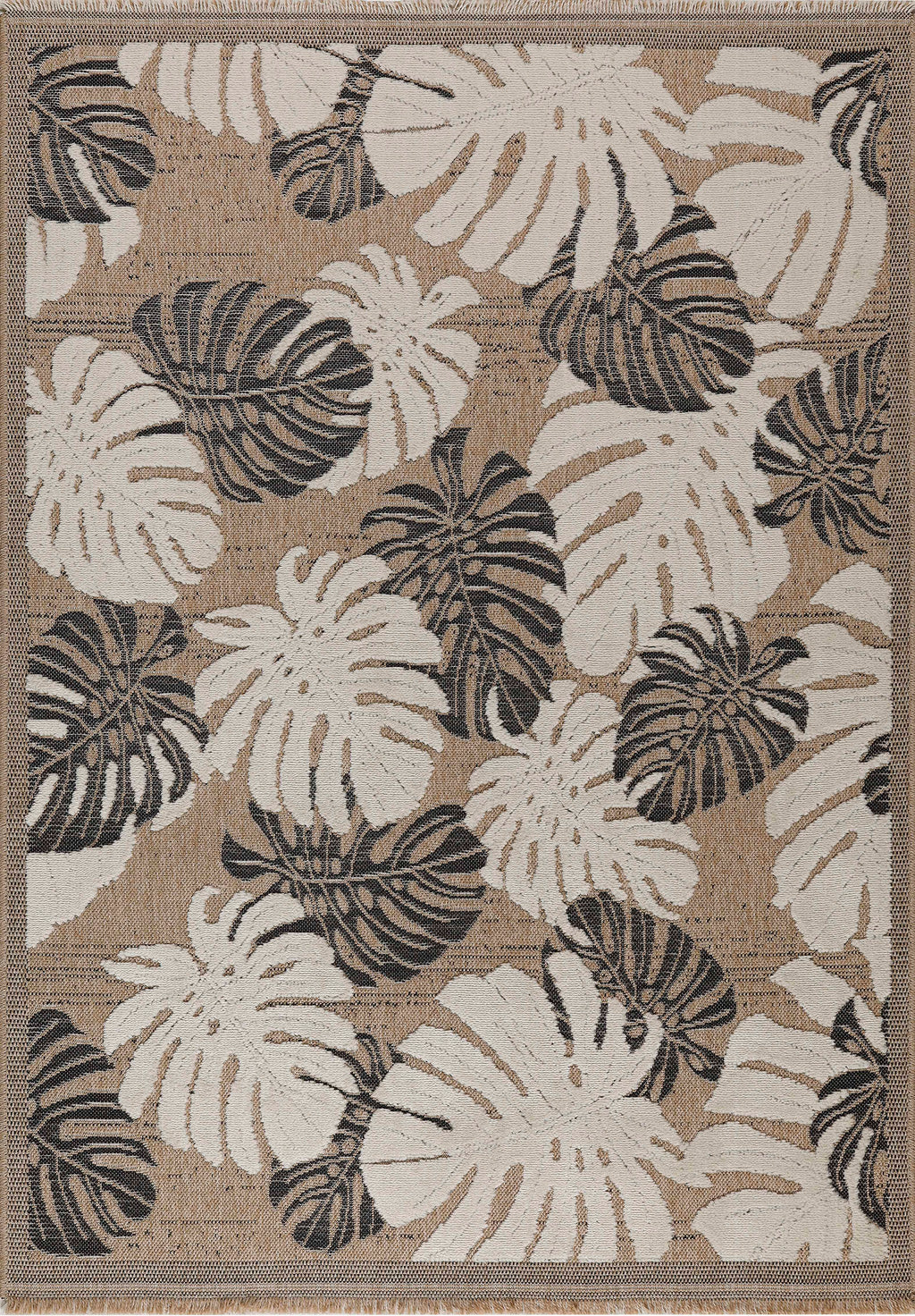 Tulum - Tapis D'Intérieur/Extérieur - Polypropylène - Noir