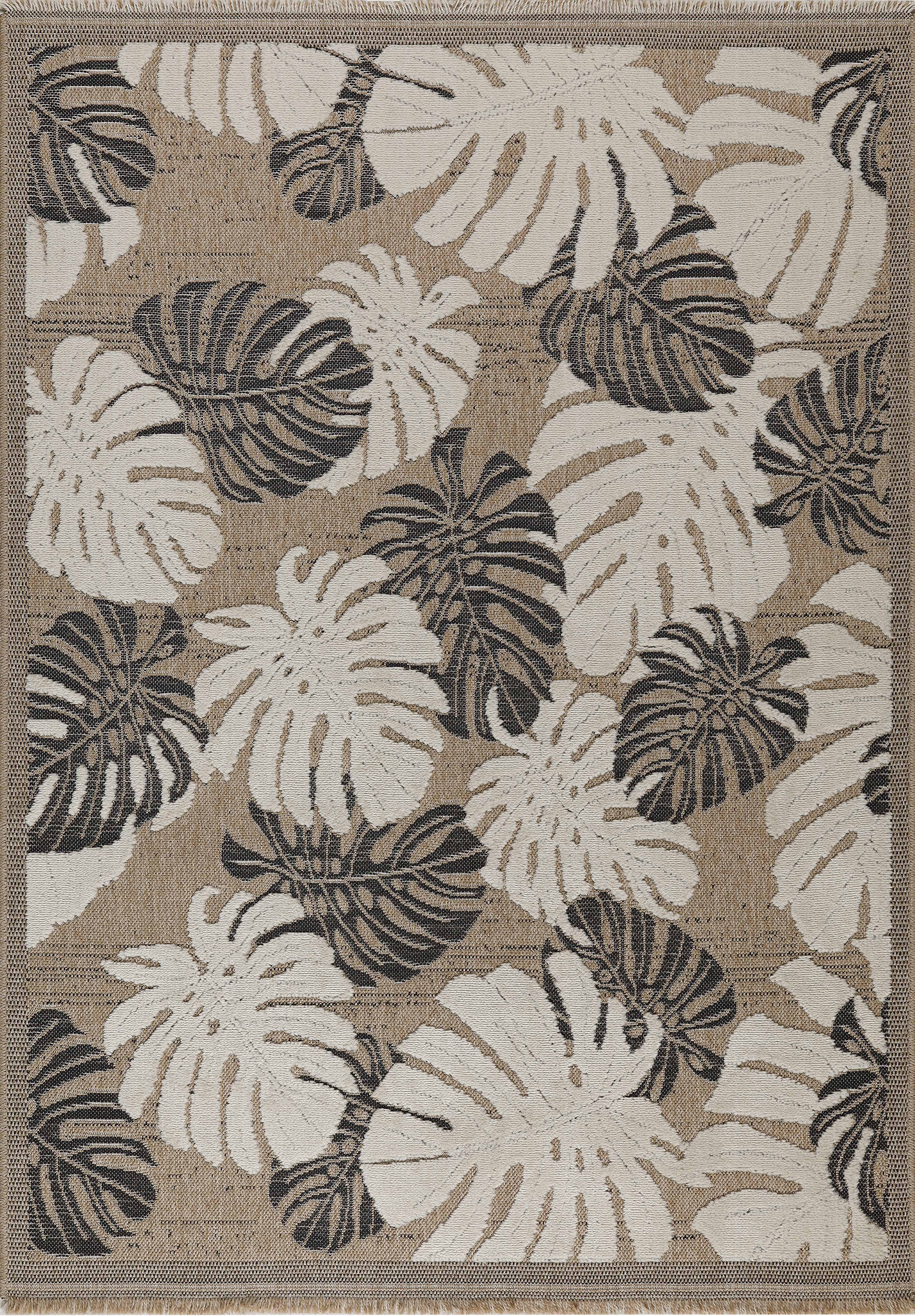 Tulum - Tapis D'Intérieur/Extérieur - Polypropylène - Noir