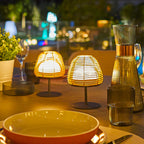 Boheme - Lampe De Table Sans Fil - Polyrotin - Marron