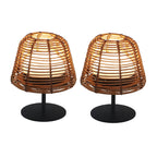 Boheme - Lampe De Table Sans Fil - Polyrotin - Marron