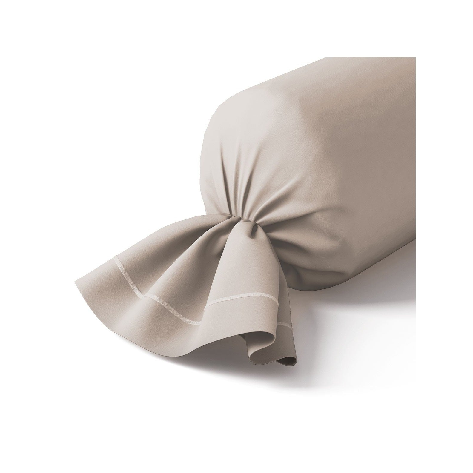 Percale Unie - Taie De Traversin - Gris Taupe