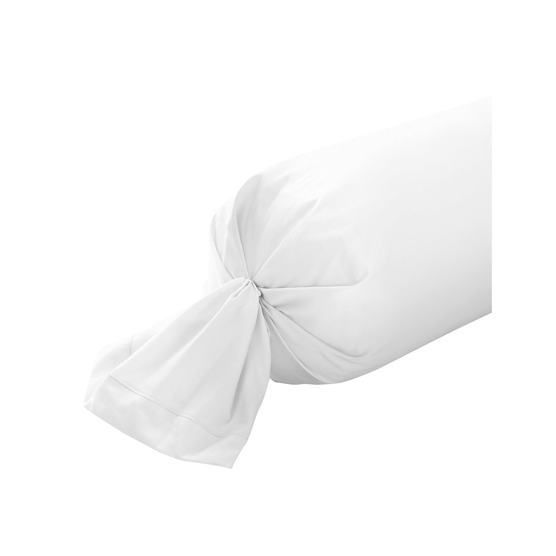 Satin Uni - Taie De Traversin - Blanc