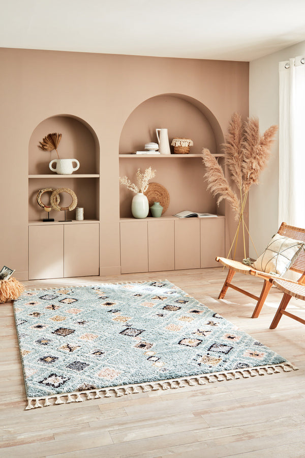 Delya - Tapis D'Intérieur - Polypropylène - Turquoise