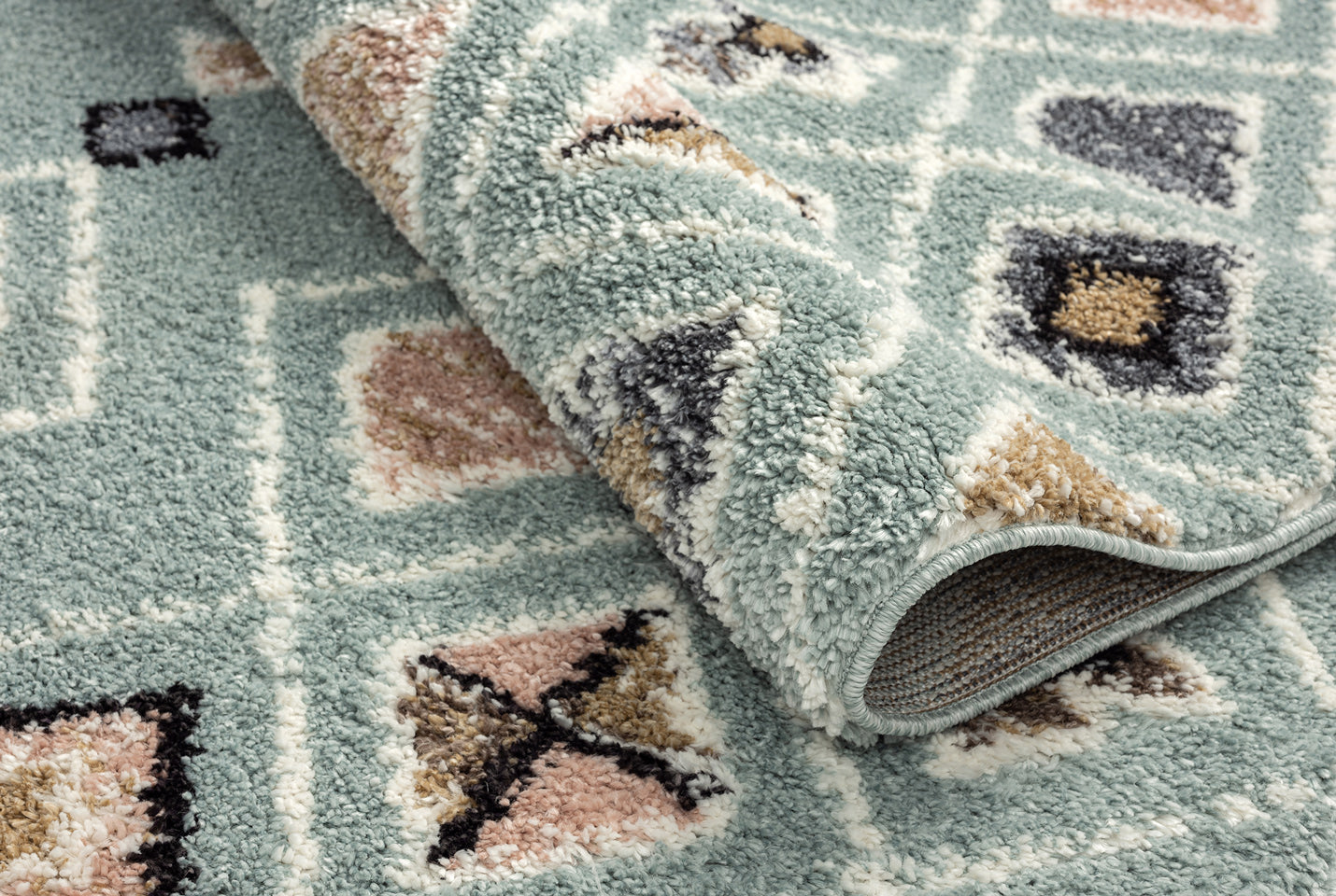 Delya - Tapis D'Intérieur - Polypropylène - Turquoise