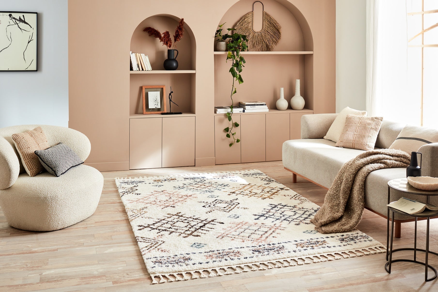 Delya - Tapis D'Intérieur - Polypropylène - Creme