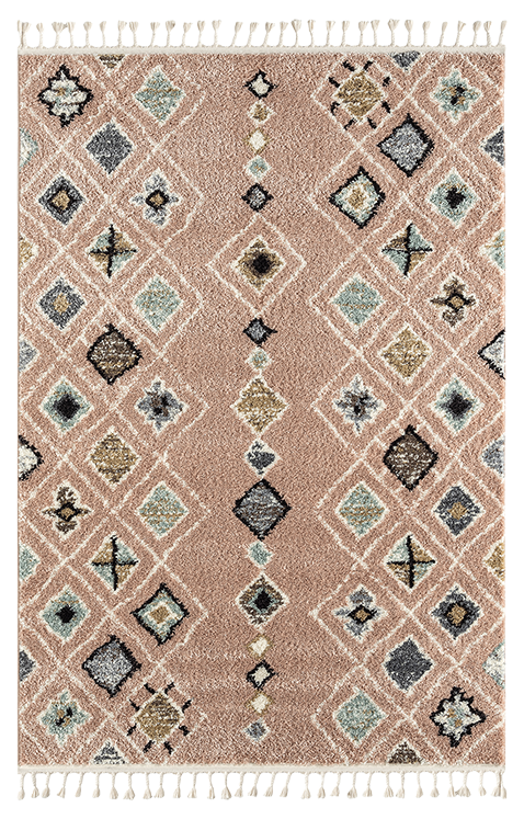 Delya - Tapis D'Intérieur - Polypropylène - Rose