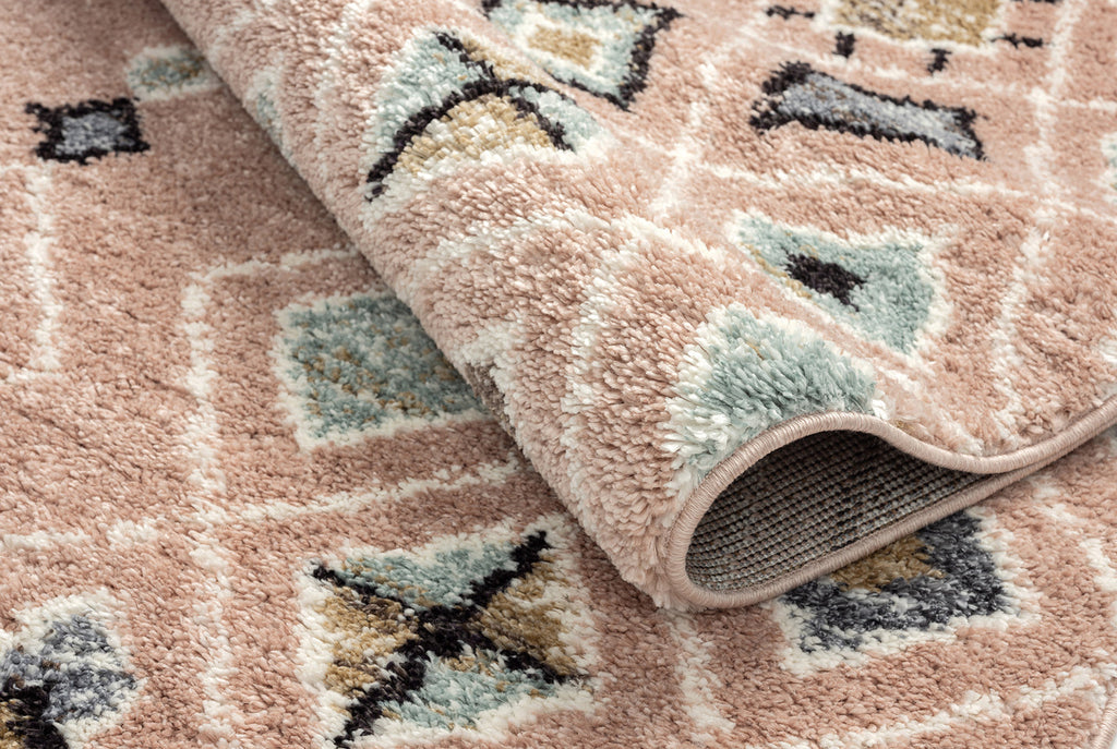Delya - Tapis D'Intérieur - Polypropylène - Rose