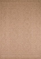 Tapis de salon beige effet jute naturel Nazar rugs