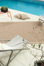 Tapis effet jute naturel uni Nazar rugs
