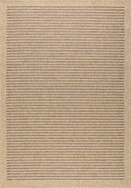 Tapis effet jute naturel uni marron Nazar rugs