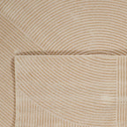 Tapis motif géométrique poils en relief beige Nazar rugs