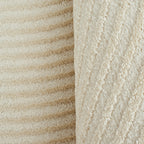 Tapis motif géométrique poils en relief crème Nazar rugs