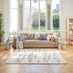 Tapis Azélie - Multi Kaki & Bleu