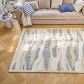 Tapis Azélie - Multi Kaki & Bleu
