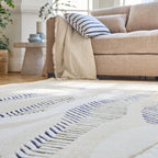 Tapis Azélie - Multi Kaki & Bleu