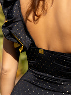 Maillot 1 Pièce Samba Noir Petit Pois