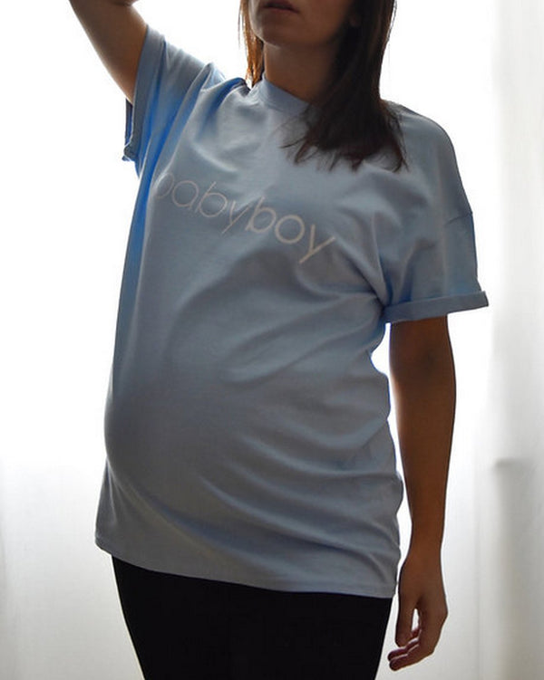 Tee Shirt Unisexe « Babyboy » - Bleu Clair