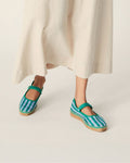 Espadrilles Peonia Cuadros Verdes