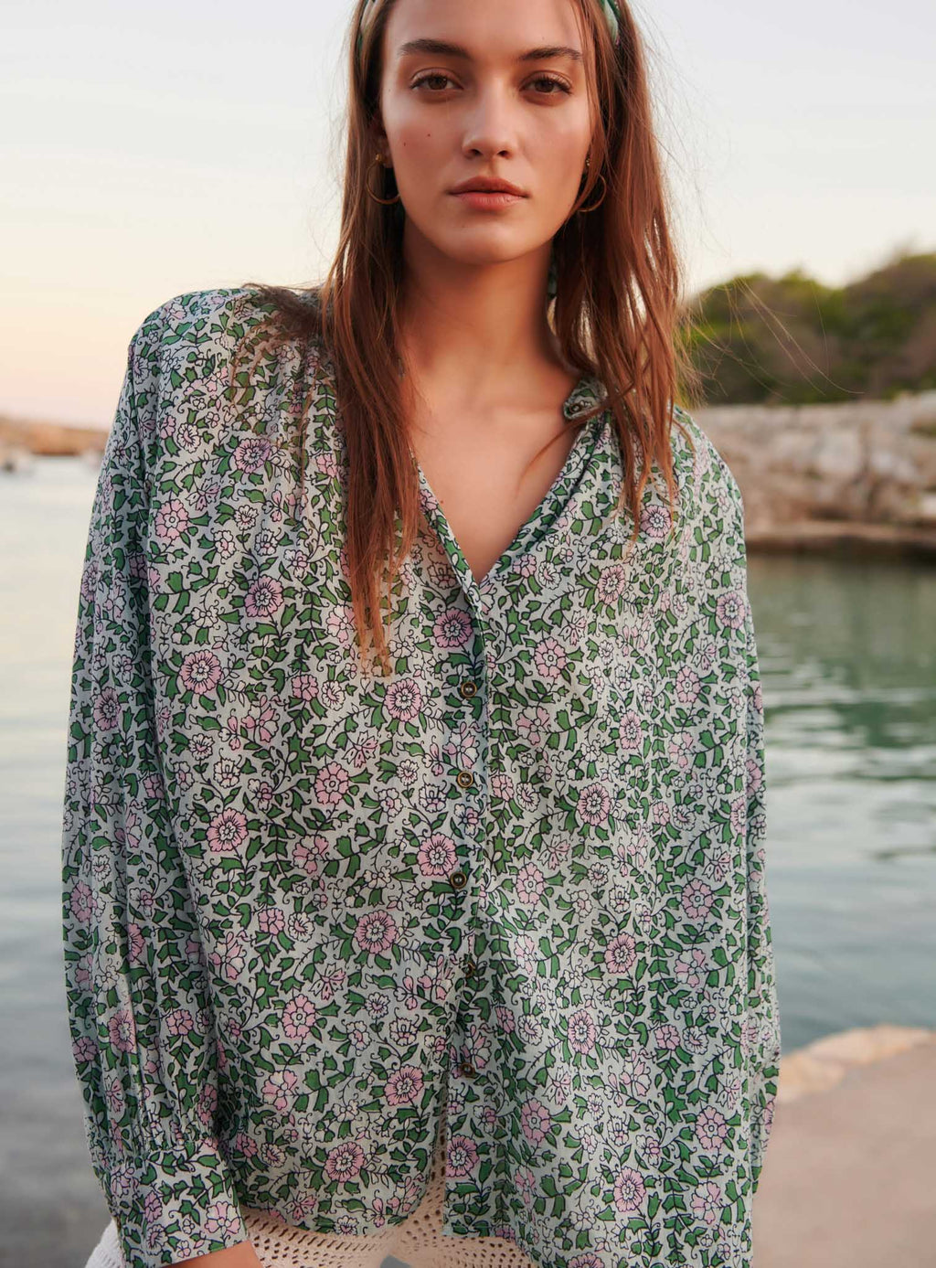 CHEMISE FLEURIE LEGERE THEA PETITE MENDIGOTE