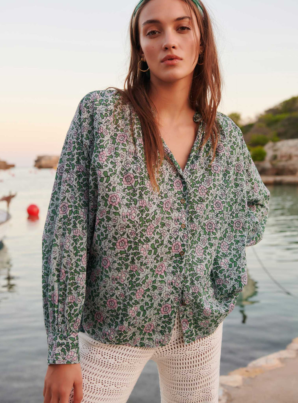 CHEMISE FLEURIE LEGERE THEA PETITE MENDIGOTE