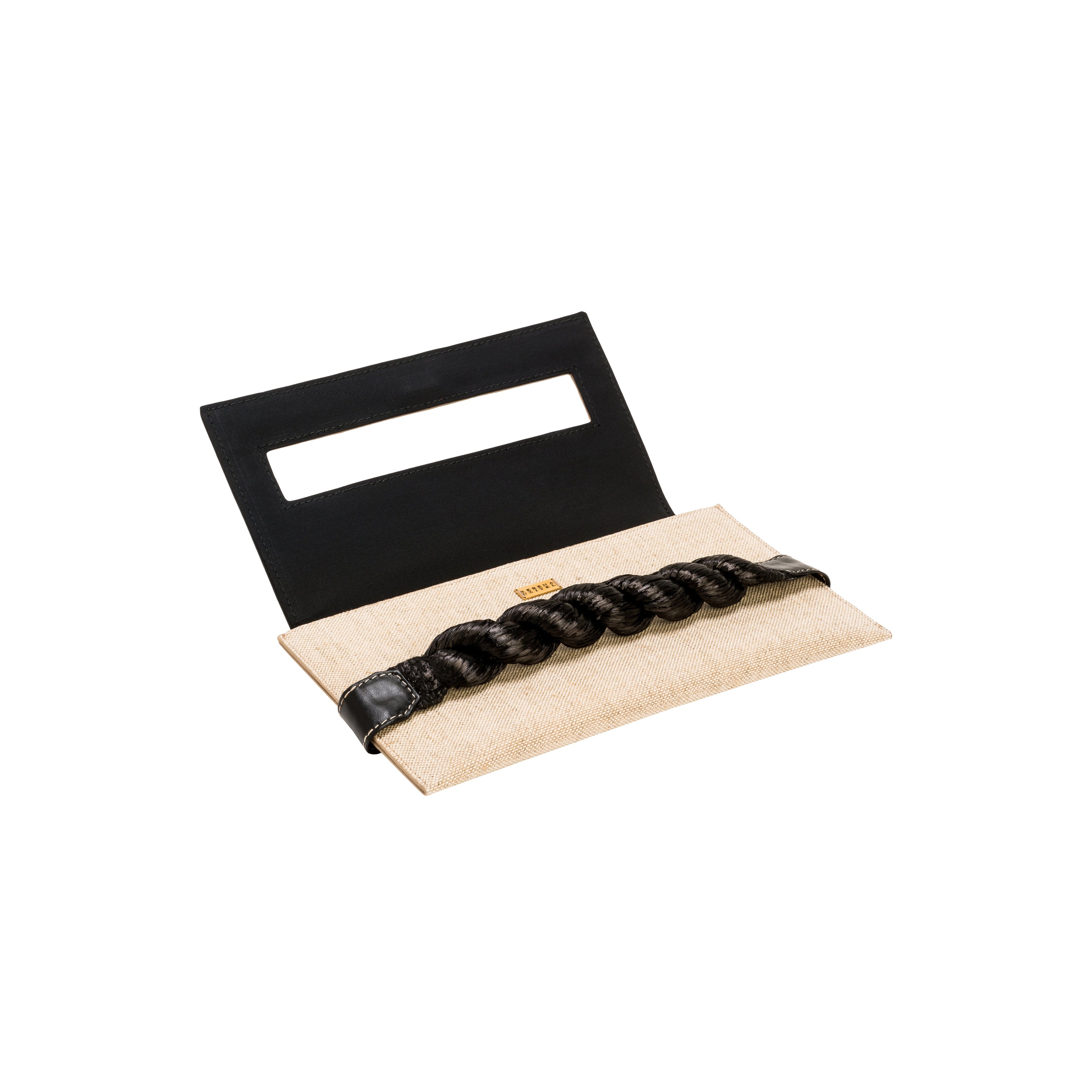 Thory Black Envelope Clutch