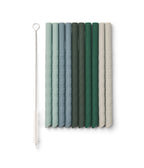 Lot De 10 Pailles Timoti - Mélange Multi-Vert