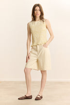Top Cerise - Jaune