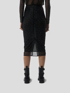 Jupe Fox In Fragmented Black Soft Mesh