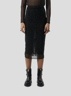 Jupe Fox In Fragmented Black Soft Mesh
