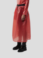 Jupe Cleo In Coral Neoshell Technical Voile