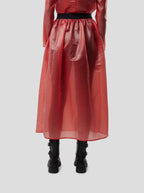 Jupe Cleo In Coral Neoshell Technical Voile