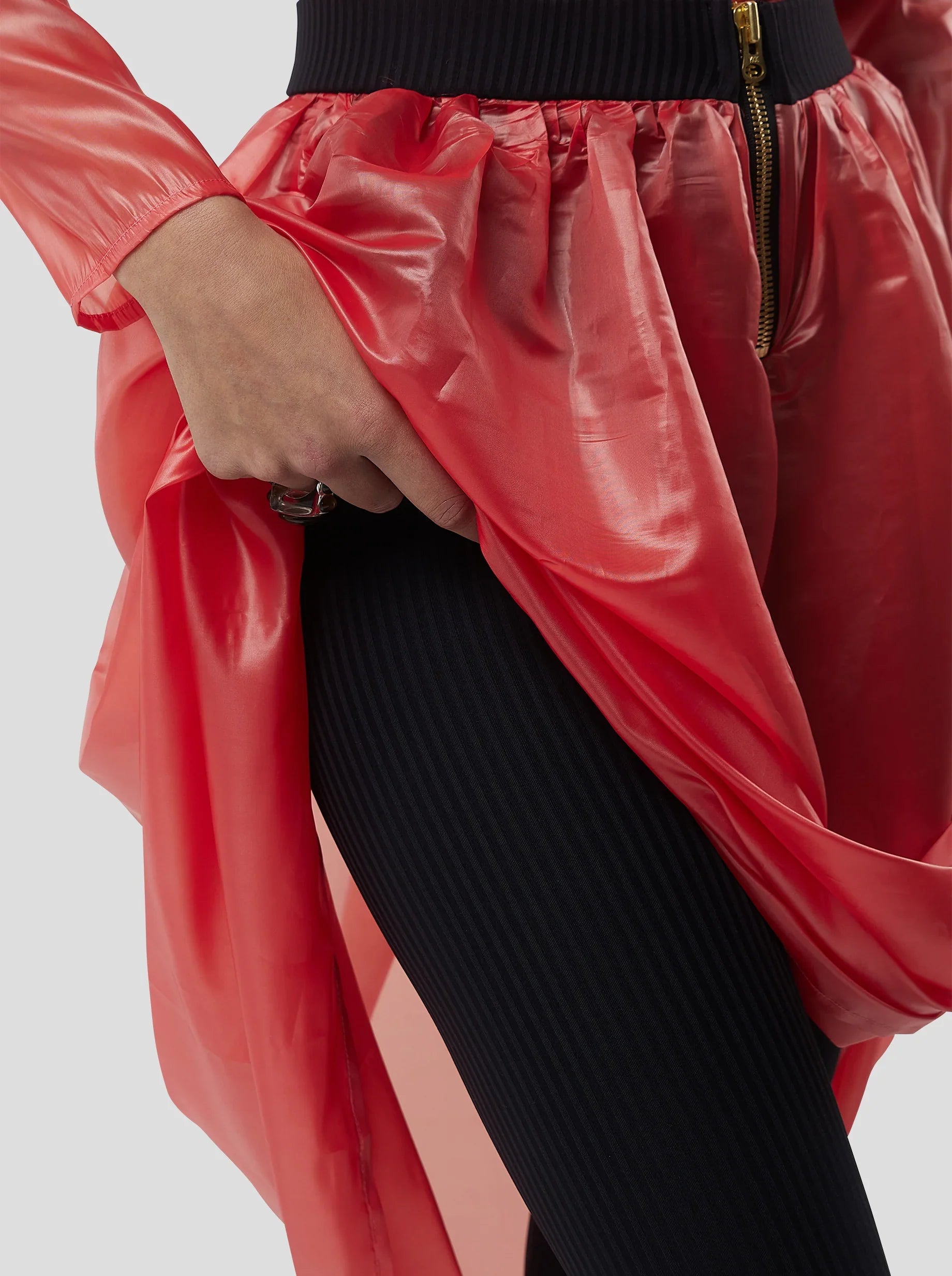 Jupe Cleo In Coral Neoshell Technical Voile