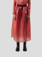 Jupe Cleo In Coral Neoshell Technical Voile